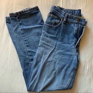 Light wash vintage LL Bean mom jeans